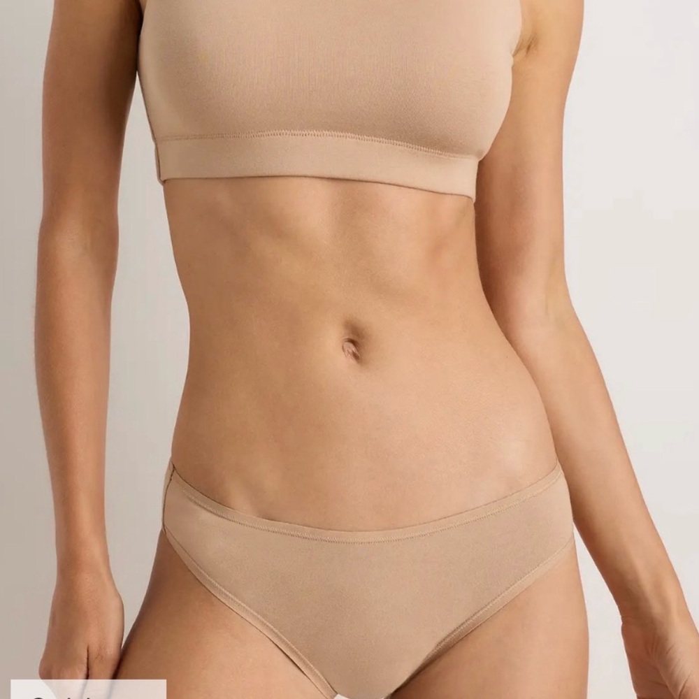Quince Organic Cotton Bikini 6 pack in Mink Size Medium y742